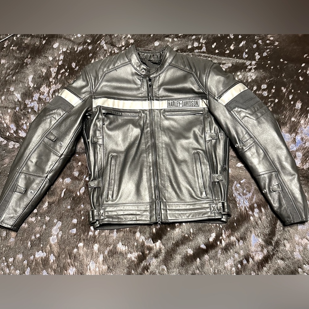 Harley Davidson Leather Motorcycle Jacket with liner